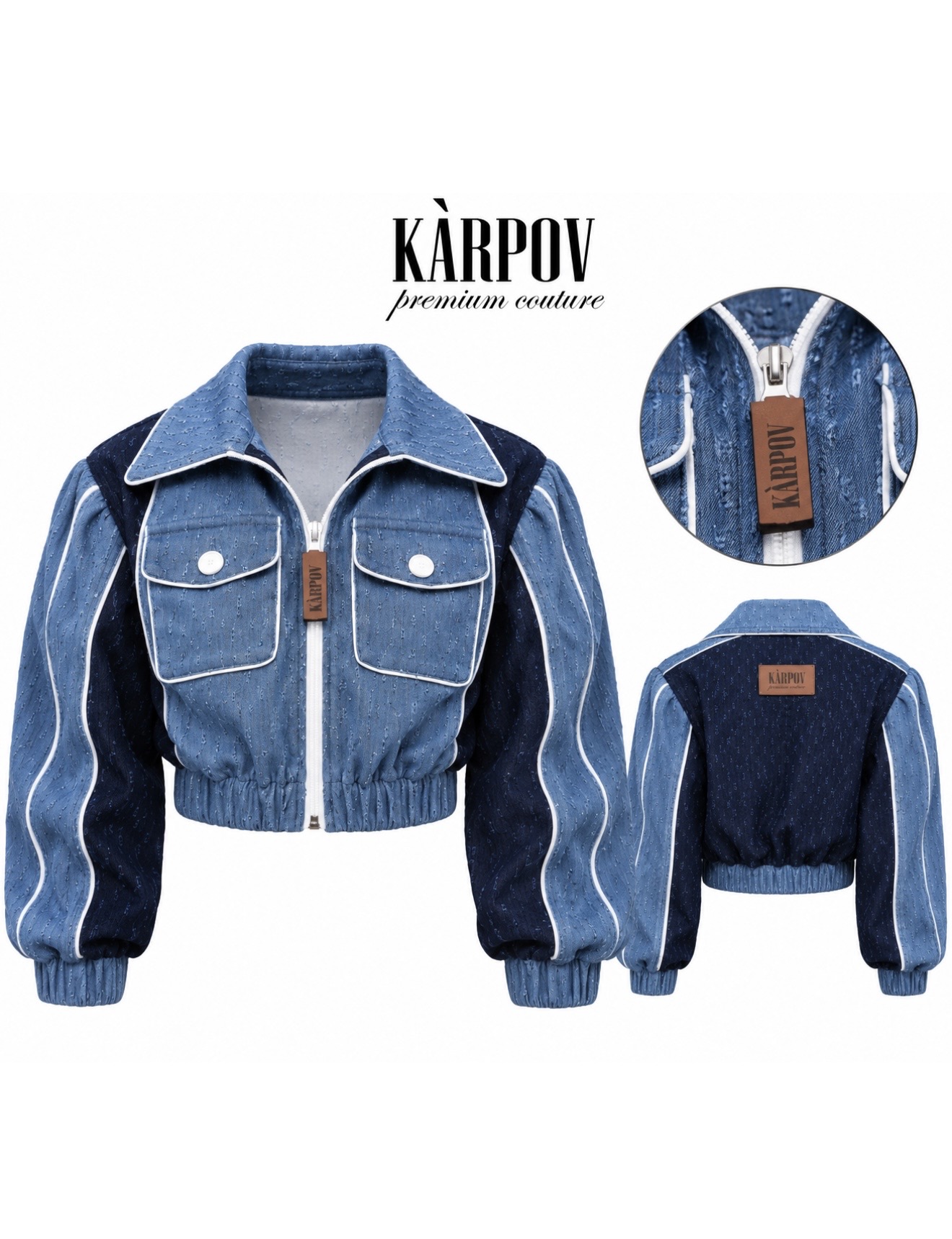 Деним яке KARPOV Premium Couture - Image 3